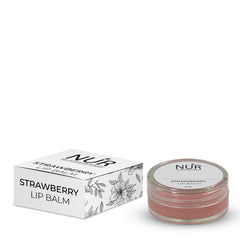 Strawberry Lip Balm – natural solution for your dry lips, gives natural pink look, moisturize lips – 100% Pure
