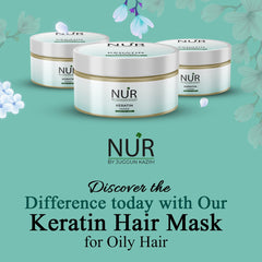 Keratin Hair Mask for Oily Hair – Repair Treatment for Damaged Hair, Rehydrates dry, frizzy & Chemically treated hair