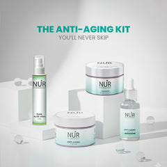 Anti Aging Kit – Anti Aging Cream, Anti Aging Serum, Lavender Body Scrub & Pure Aloe Vera Gel