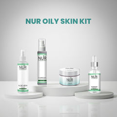 Oily Skin Kit – Charcoal Face Wash, Glycolic Acid Serum, Face Glow Scrub & Face Glow Cream