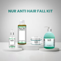 Anti Hair Fall Kit – Anti Hair Fall Oil, Anti Hair Fall Shampoo, Anti Hair Fall Conditioner & Aloe Vera Hair Serum