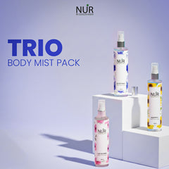 Trio Body Mists Pack - Happy Mist, Leisure mist, Ecstasy Mist