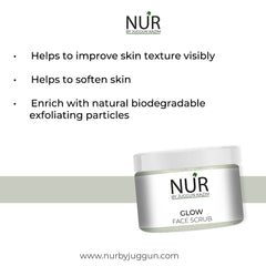 Glow Face Scrub – Oil it, clean it, scrub it, helps to look youthful, provides shine – 100% pure.