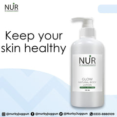 Glow Natural Body Lotion – A big no to skin dryness, heals dry skin, locks in moisture – 100% Pure