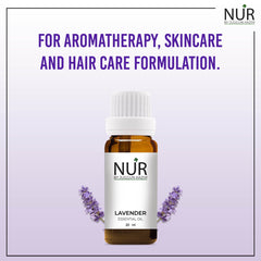 Lavender Essential Oil – An Essential Ingredient in Cosmetic Products, Best for Dry Skin & Treating Wrinkles, Helps in Reducing Anxiety & Depression