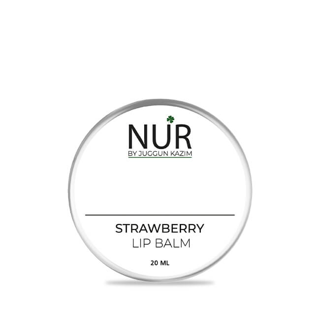 Strawberry Lip Balm – natural solution for your dry lips, gives natural pink look, moisturize lips – 100% Pure
