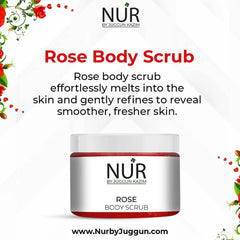 Rose Body Scrub – Ultra Hydrating, Moisturizing & Exfoliating Scrub for Nourishing Essential Body Care