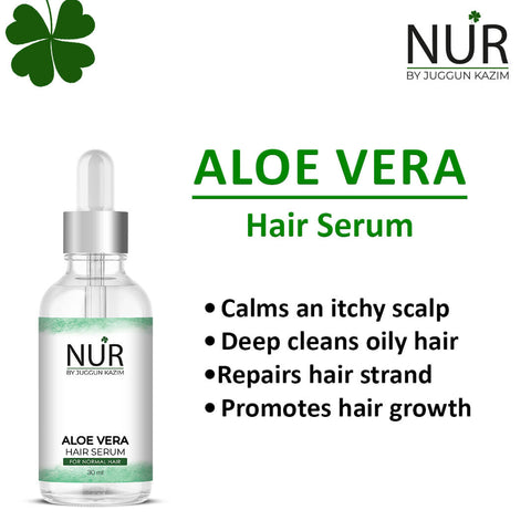Aloe Vera Hair Serum – Nature’s best packed as a serum , promotes hair growth, deep cleans oily hair – 100% Organic
