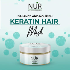 Keratin Hair Mask for Oily Hair – Repair Treatment for Damaged Hair, Rehydrates dry, frizzy & Chemically treated hair