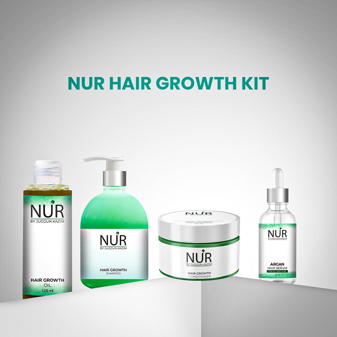 Hair Growth Kit – Hair Growth Oil, Hair Growth Shampoo, Hair Growth Conditioner & Argan Hair Serum
