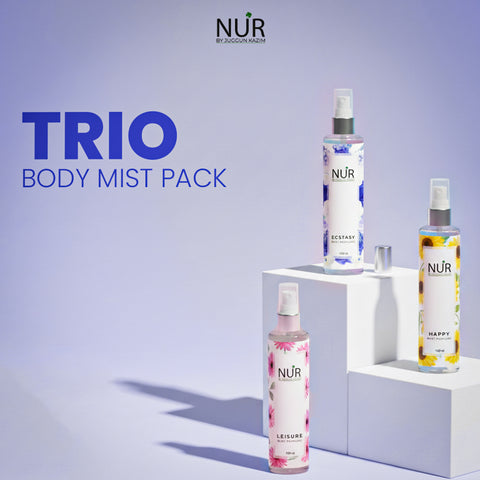Trio Body Mists Pack - Happy Mist, Leisure mist, Ecstasy Mist