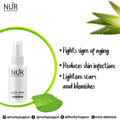 Aloe Vera Toner [Pocket Size 50ml] – Nourishes Skin, Brightens Skin Tone, Maintain Skin’s Ph Level, Enhances Skin’s, Natural Glow