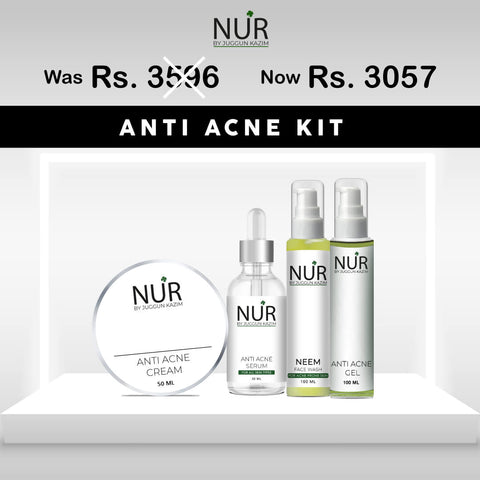Anti Acne Kit – Anti Acne Cream, Anti Acne Serum, Neem Face Wash & Anti Acne Gel
