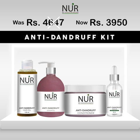 Anti-Dandruff Kit – Anti-Dandruff Hair Oil, Anti-Dandruff Shampoo, Anti-Dandruff Conditioner, Anti-Dandruff Serum