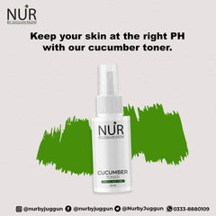 Cucumber Toner [Pocket Size 50ml] – Suitable for all skin types, Moisturizes dry skin, Shrinks pores, Nourishes devitalized skin – 100% pure organic