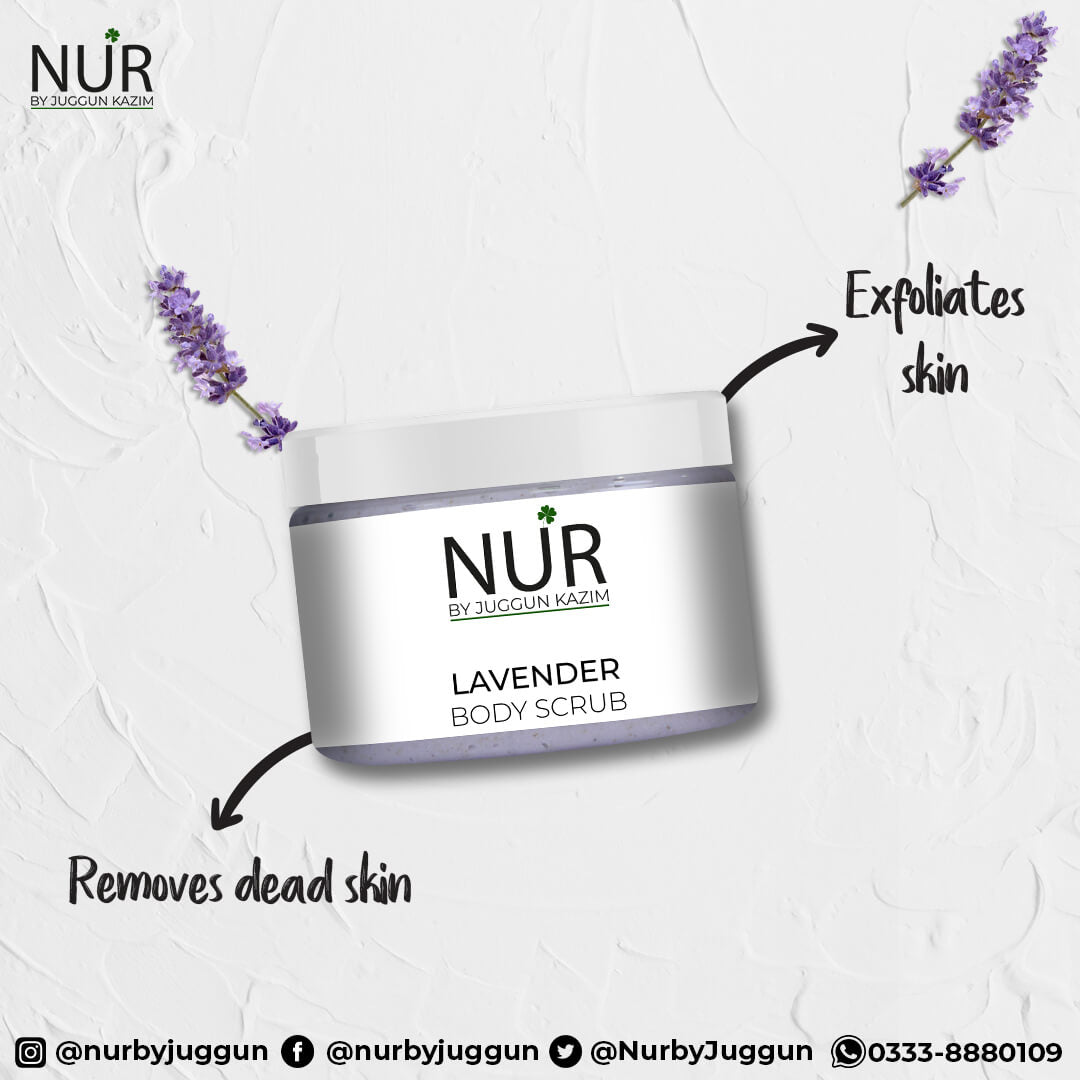 Lavender Body Scrub – A new way to start your day, exfoliate, remove dead skin cells – 100% Pure