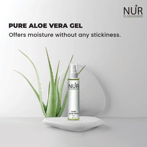 Pure Aloe Vera Gel – Hydrates, Heals & Dry, Itchy & Damaged Skin & Hair, Acne, Sunburn & Dandruff Relief
