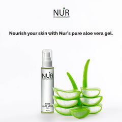 Pure Aloe Vera Gel – Hydrates, Heals & Dry, Itchy & Damaged Skin & Hair, Acne, Sunburn & Dandruff Relief