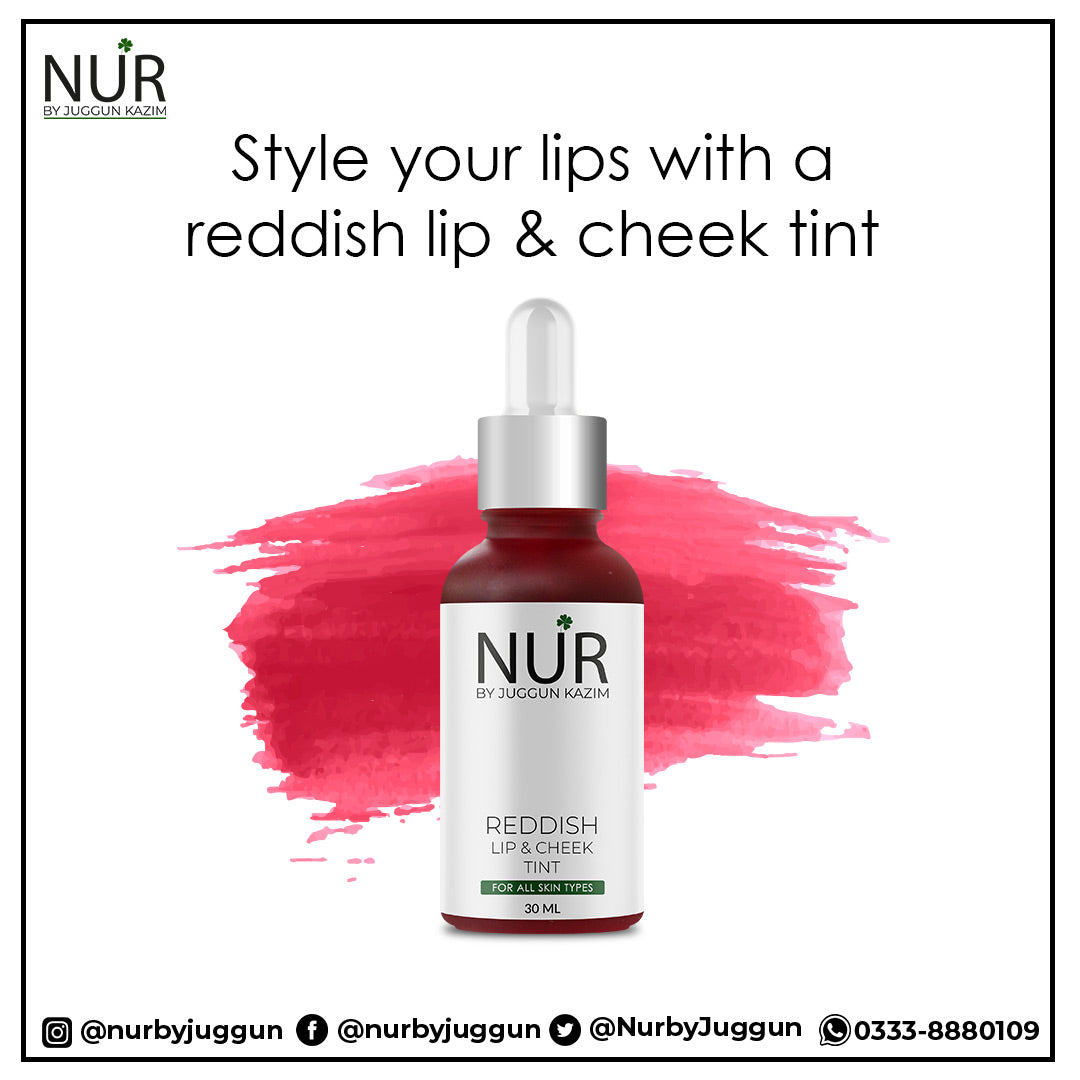 Reddish Lip & Cheek Tint – A tint that will always add a little pep to your step, Provides a natural look, Enhances lips – 100% pure