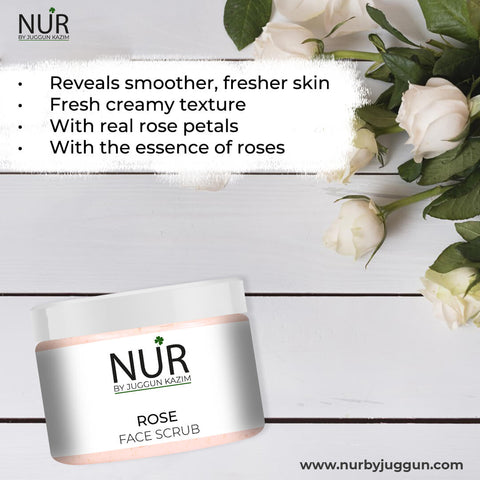 Rose Face Scrub – Gently Exfoliates Skin, Remove Dead Skin Cells & Soothe Skin Inflammation