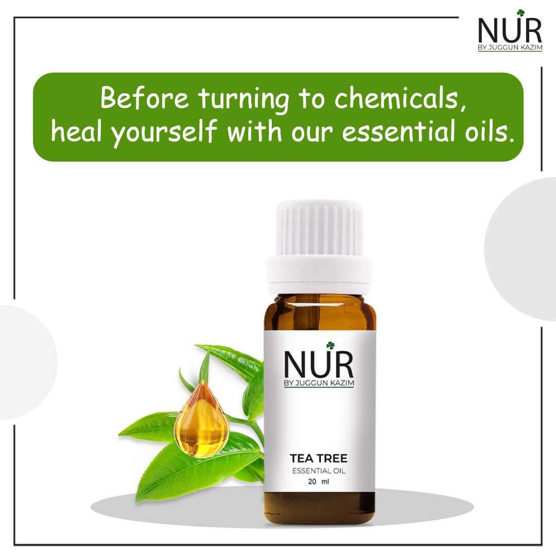 Tea Tree Essential Oil – Best for Acne Treatment, Reduce Blemishes & Dark Spots, Effective Wound Healer