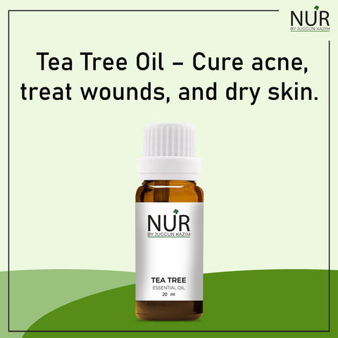 Tea Tree Essential Oil – Best for Acne Treatment, Reduce Blemishes & Dark Spots, Effective Wound Healer