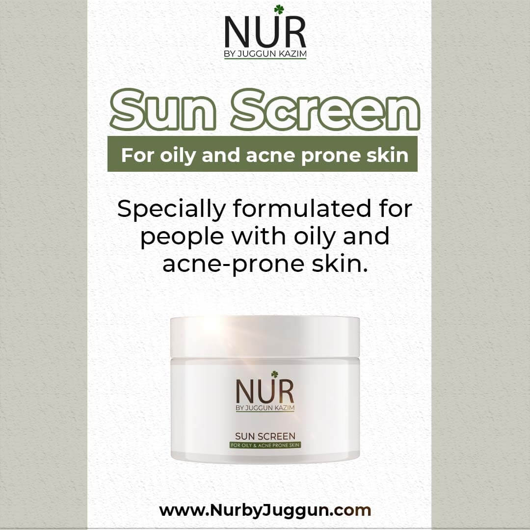 Sun Screen for Oily and Acne Prone Skin – Reduces the risk of skin cancer, Protect the skin from sunburn, Limit the area of sunspots & Reduces signs of ageing